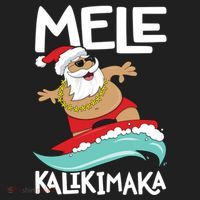 Mele Kalikimaka Hawaiian Christmas Hawaii Surfing Santa Gift Beanie thumb 2