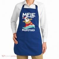 Mele Kalikimaka Hawaiian Christmas Hawaii Surfing Santa Gift Apron thumb 2