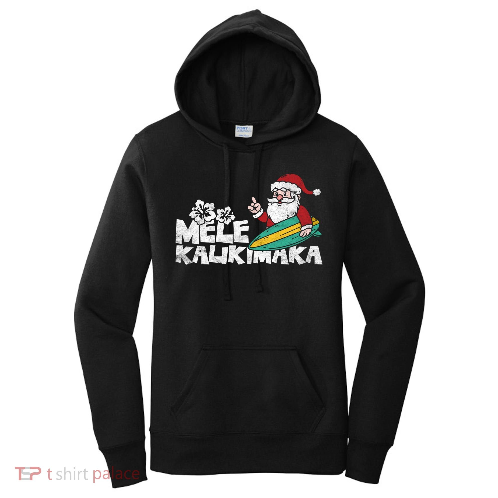 Mele Kalikimaka Hawaiian Christmas Women's Hoodie