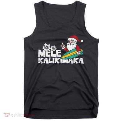 Mele Kalikimaka Hawaiian Christmas Tank Top