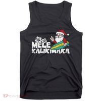 Mele Kalikimaka Hawaiian Christmas Tank Top thumb 0