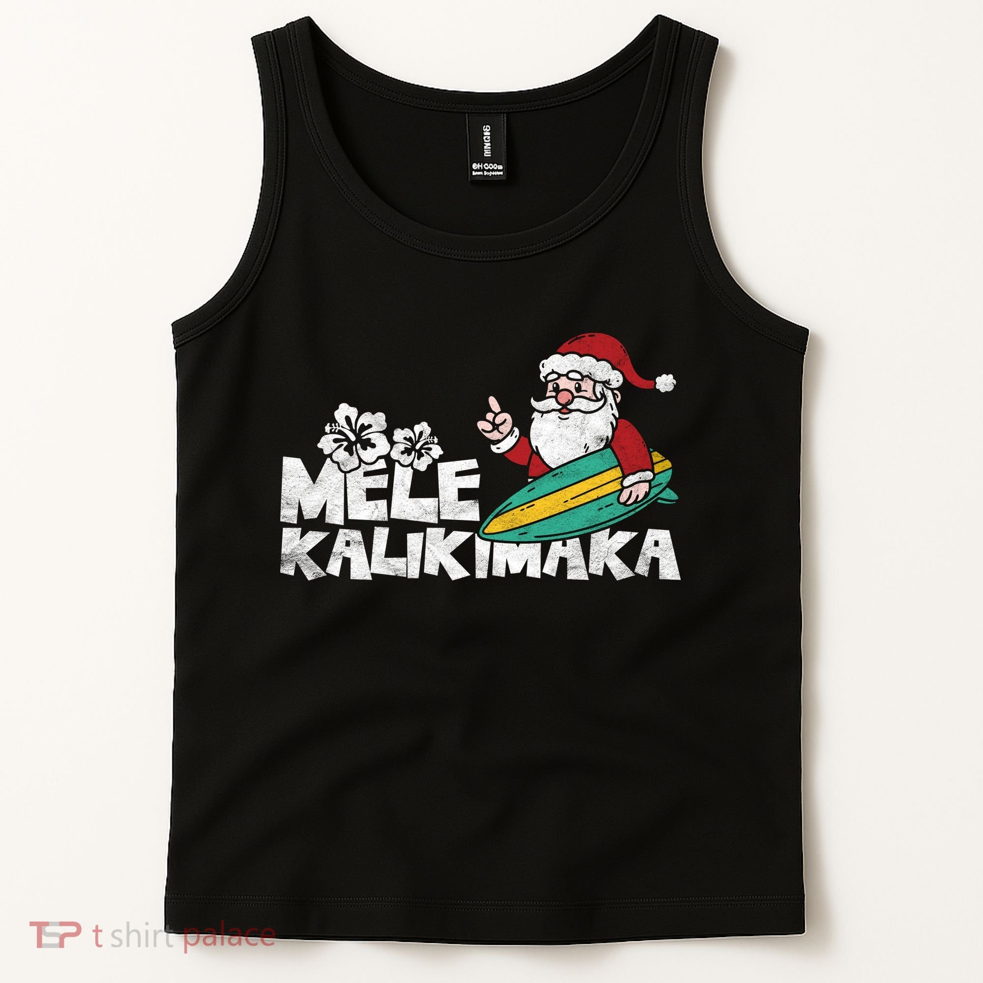 Mele Kalikimaka Hawaiian Christmas Tank Top