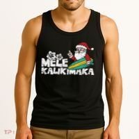 Mele Kalikimaka Hawaiian Christmas Tank Top thumb 3