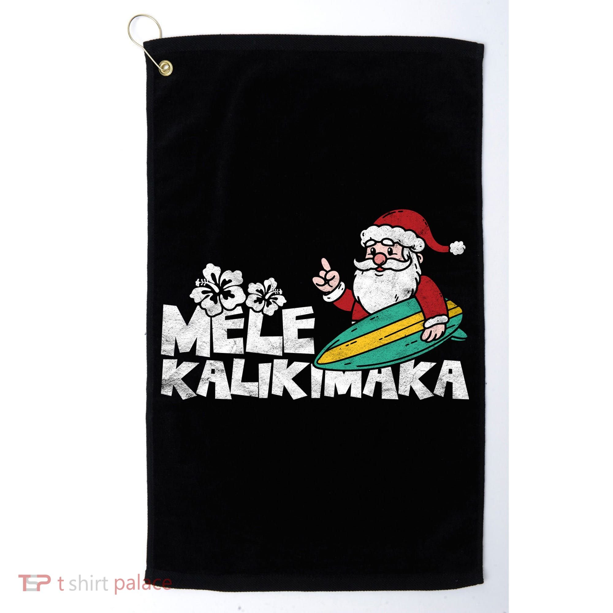 Mele Kalikimaka Hawaiian Christmas Golf Towel