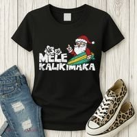 Mele Kalikimaka Hawaiian Christmas Women's T-Shirt thumb 3