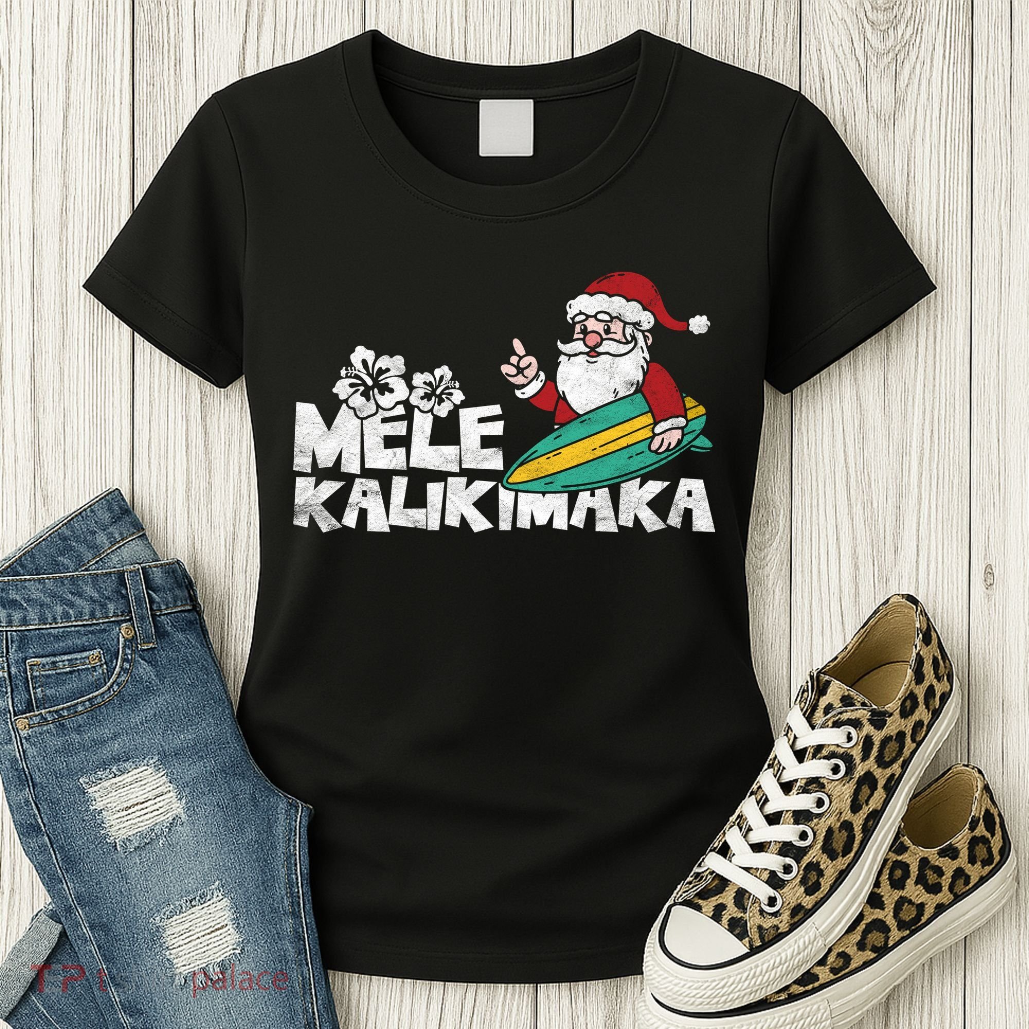 Mele Kalikimaka Hawaiian Christmas Women's T-Shirt