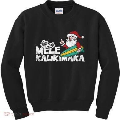 Mele Kalikimaka Hawaiian Christmas Kids Sweatshirt