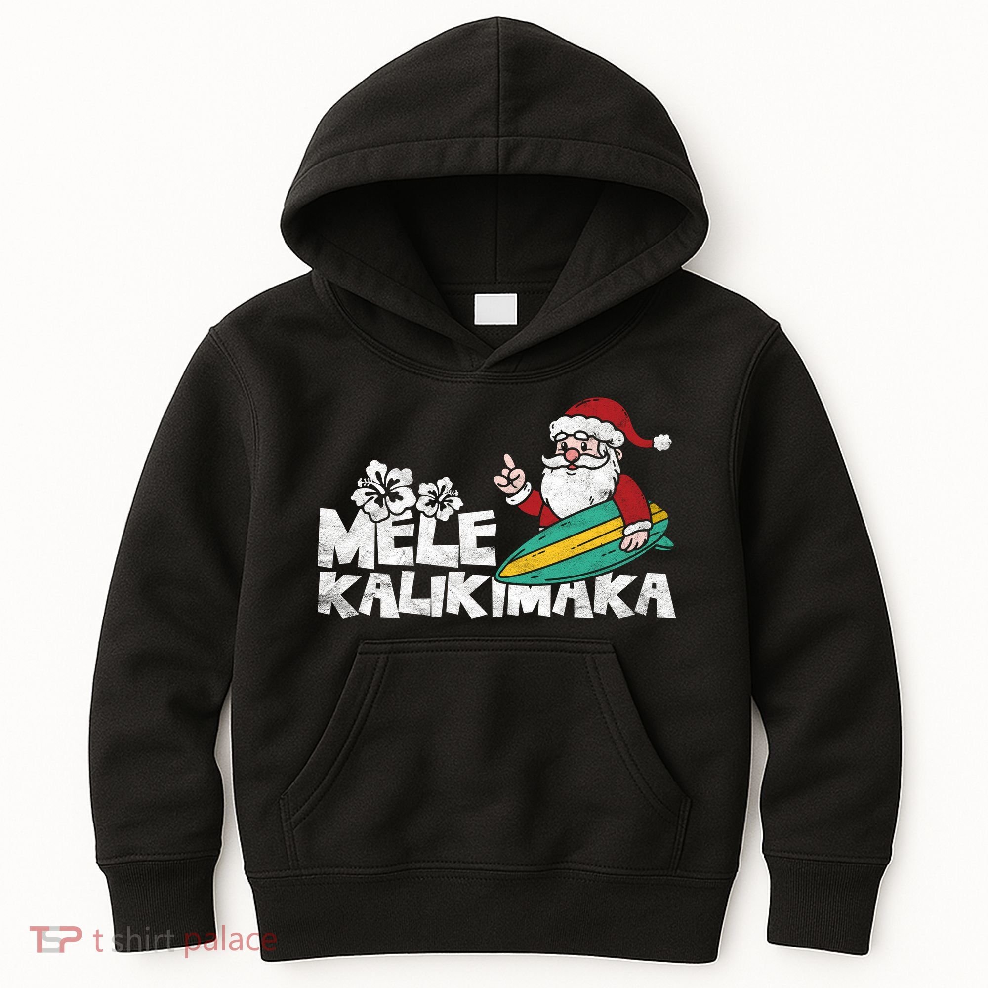 Mele Kalikimaka Hawaiian Christmas Kids Hoodie