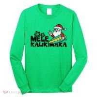 Mele Kalikimaka Hawaiian Christmas Long Sleeve Shirt thumb 0