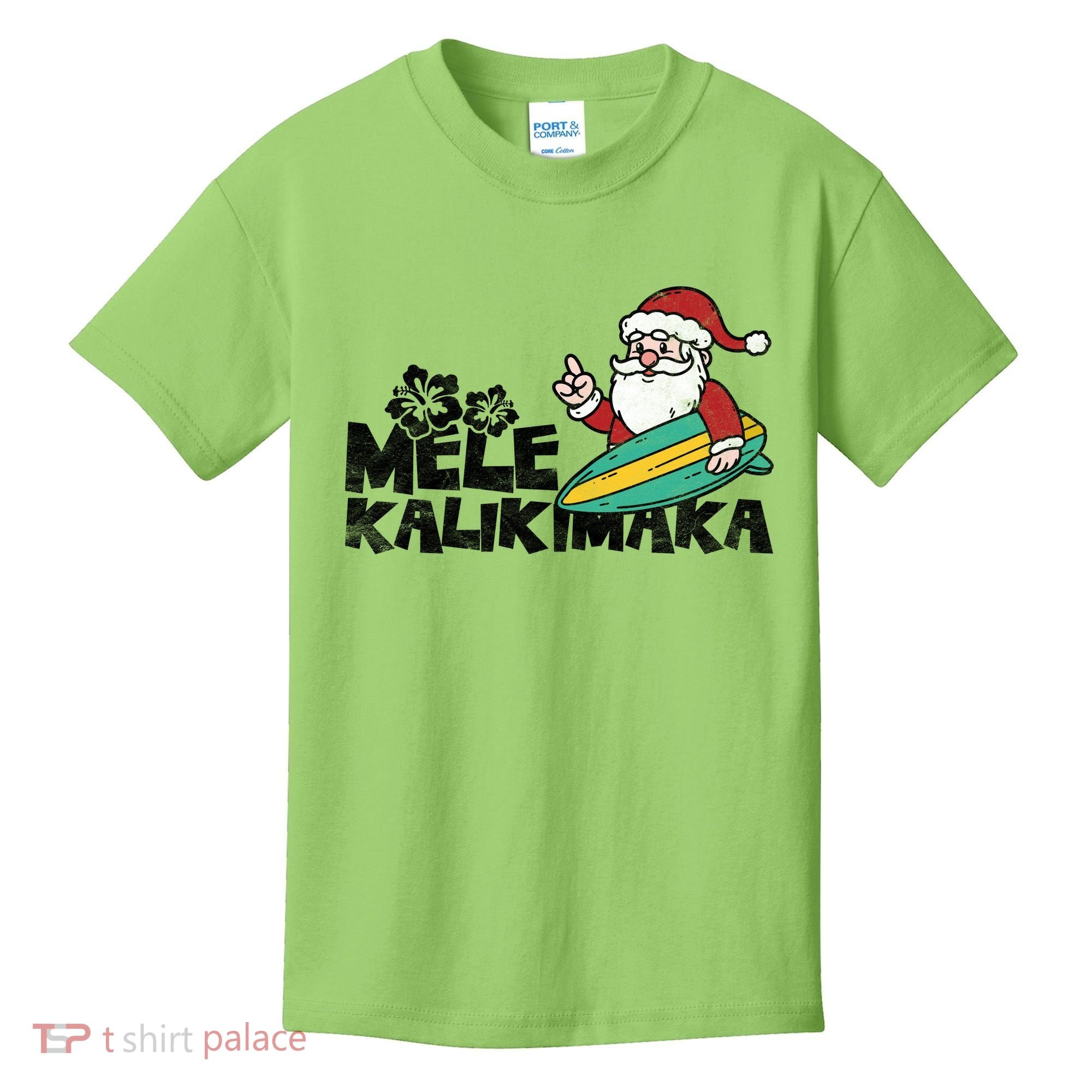 Mele Kalikimaka Hawaiian Christmas Kids T-Shirt