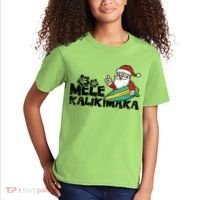 Mele Kalikimaka Hawaiian Christmas Kids T-Shirt thumb 2