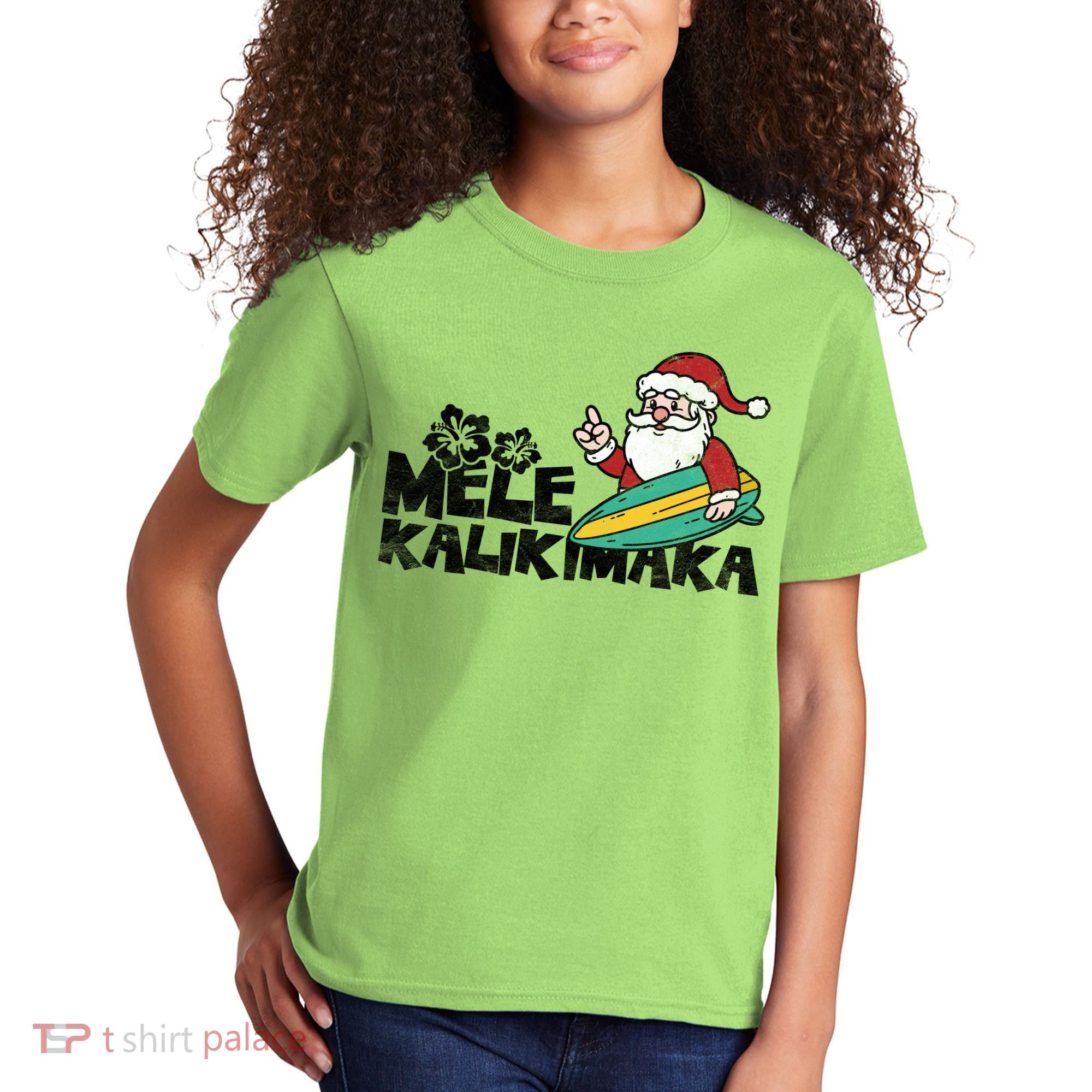 Mele Kalikimaka Hawaiian Christmas Kids T-Shirt