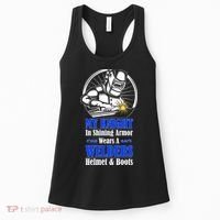 My Knight In Shining Armor Wears A Welders Helmet And Boots Women's Tank Top thumb 0