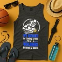 My Knight In Shining Armor Wears A Welders Helmet And Boots Tank Top thumb 4