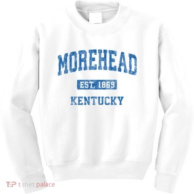 Morehead Kentucky Ky Vintage Athletic Sports Design Kids Sweatshirt