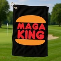 MAGA King Logo Golf Towel thumb 1