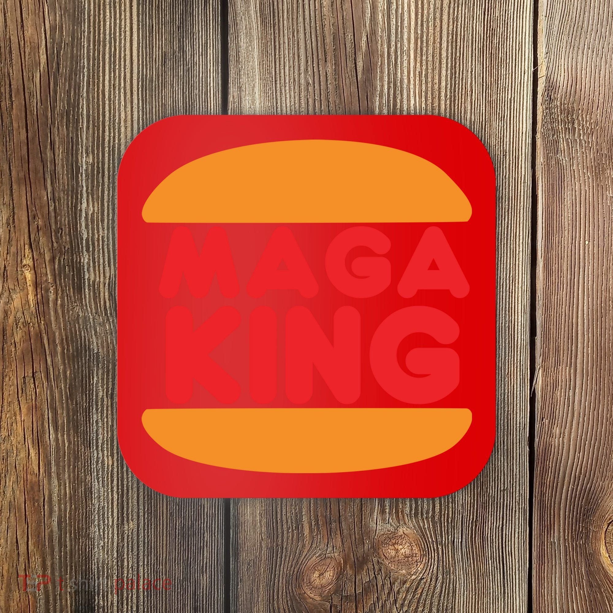 MAGA King Logo Coaster
