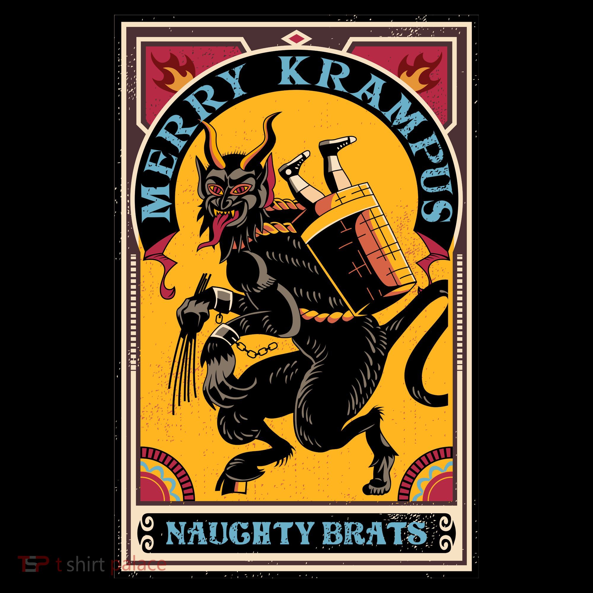 MERRY KRAMPUS Button