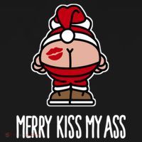 Merry Kiss My Ass Santa Claus Funny Christmas Gift Women's Tank Top thumb 5