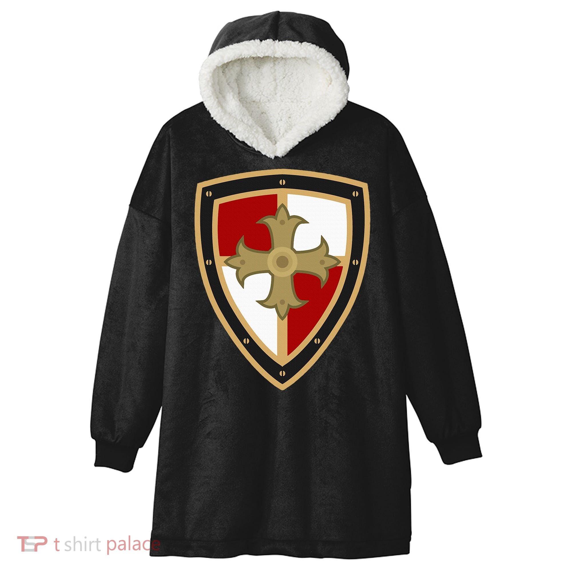 Medieval Knight Medieval Renaissance Tunic Hooded Wearable Blanket
