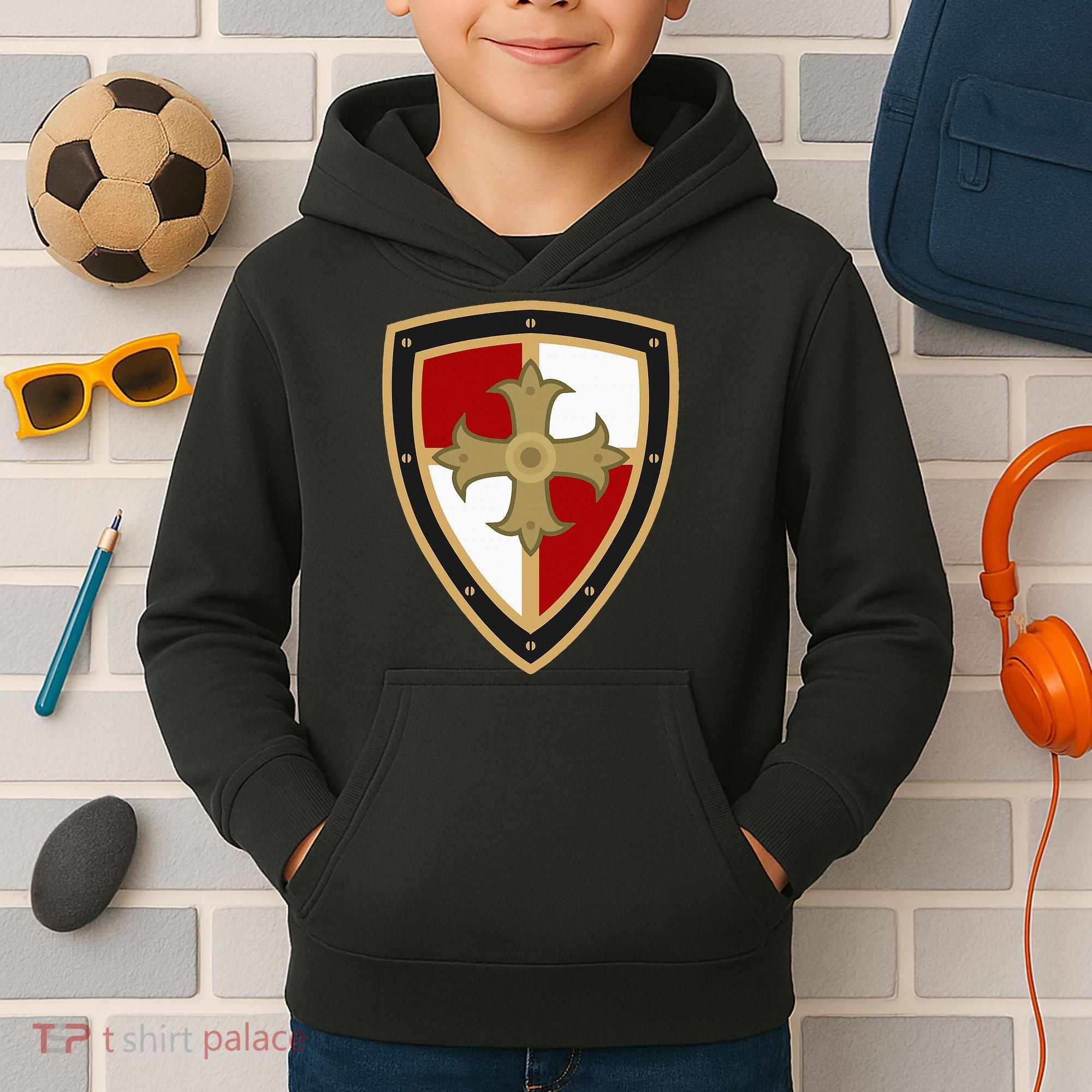 Medieval Knight Medieval Renaissance Tunic Kids Hoodie