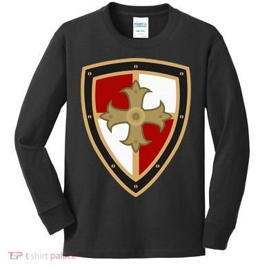 Medieval Knight Medieval Renaissance Tunic Kids Long Sleeve Shirt
