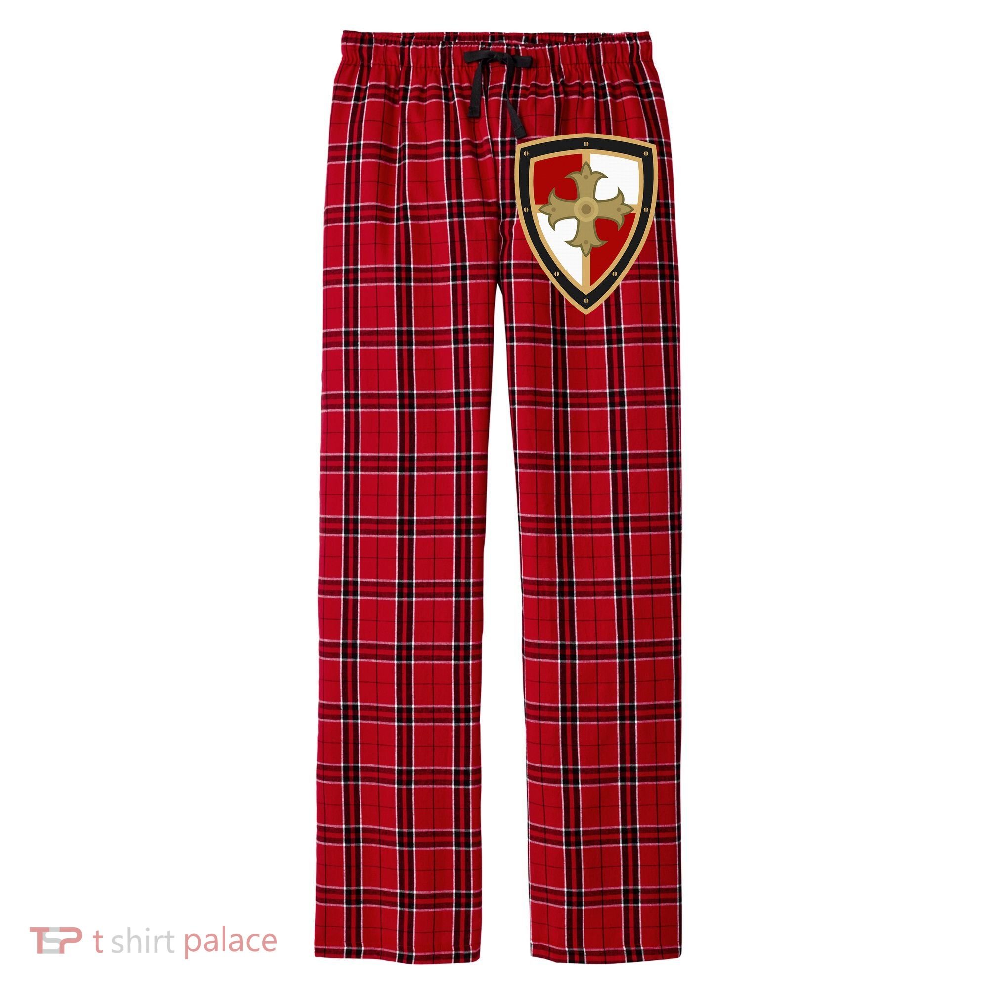 Medieval Knight Medieval Renaissance Tunic Men's Flannel Plaid Pajama Pants
