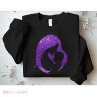 Mother Kissing Newborn Baby Cute Gift Sweatshirt thumb 2