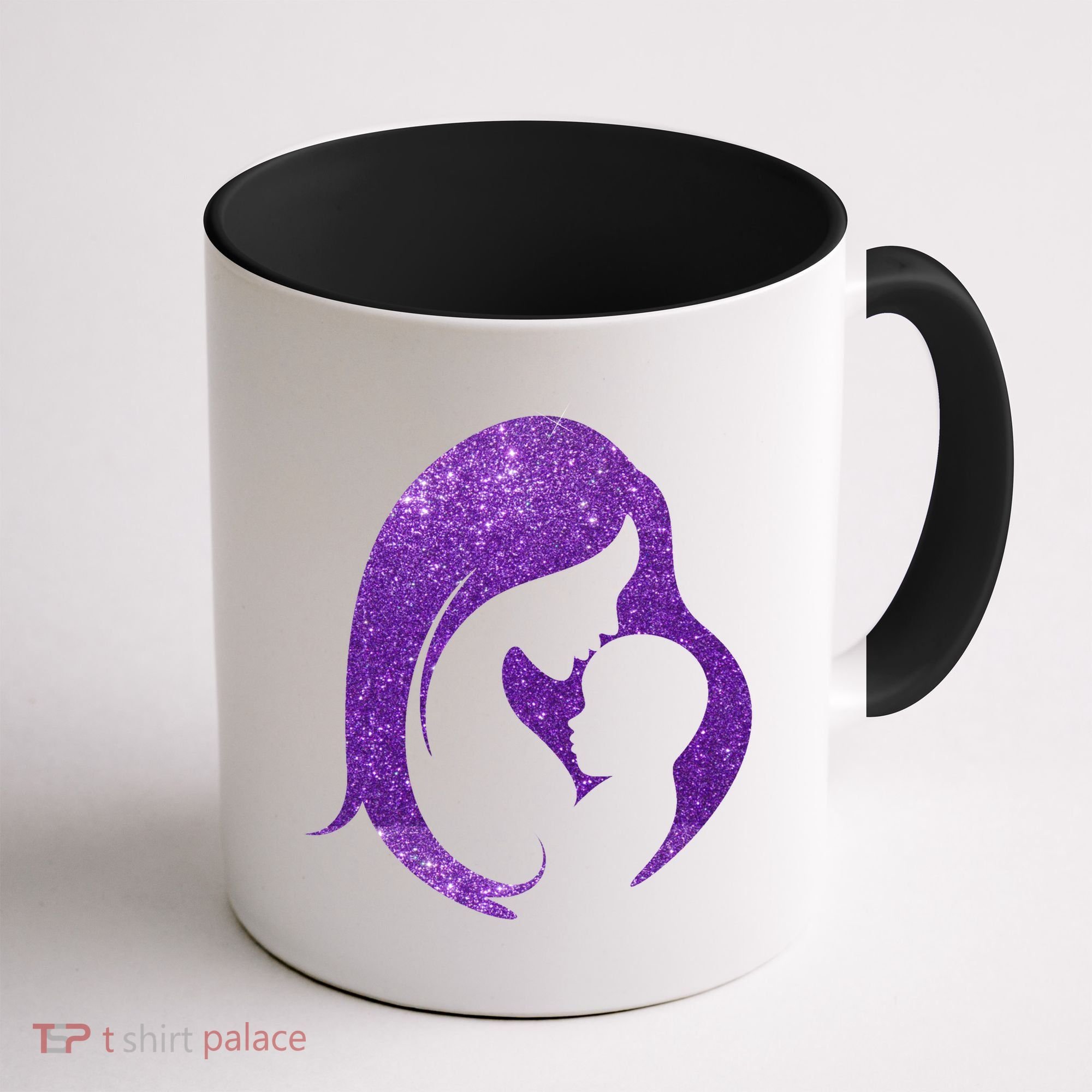 Mother Kissing Newborn Baby Cute Gift Coffee Mug