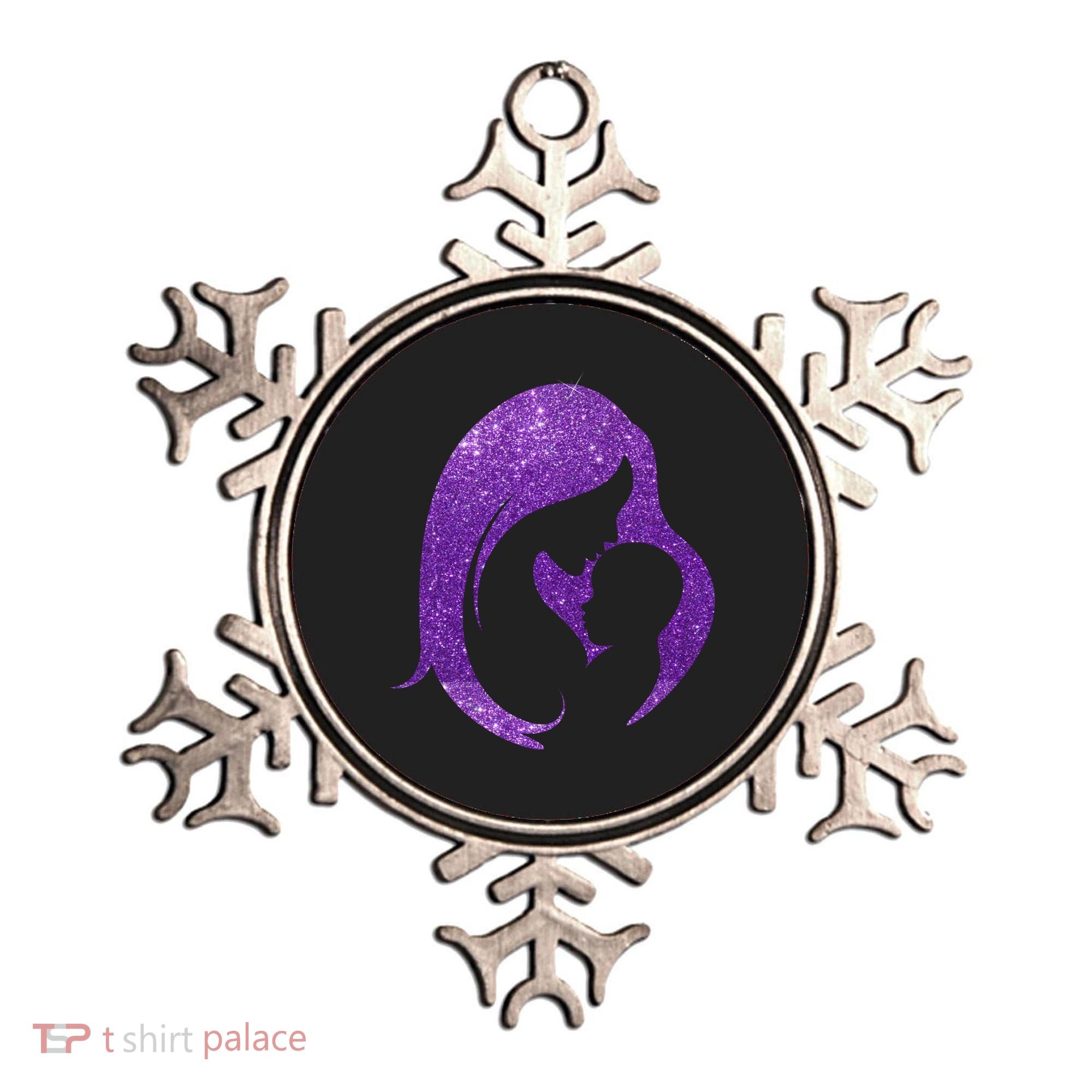 Mother Kissing Newborn Baby Cute Gift Ornament