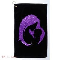 Mother Kissing Newborn Baby Cute Gift Golf Towel thumb 0
