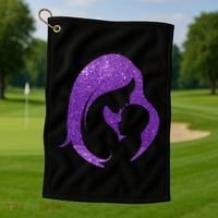 Mother Kissing Newborn Baby Cute Gift Golf Towel thumb 1