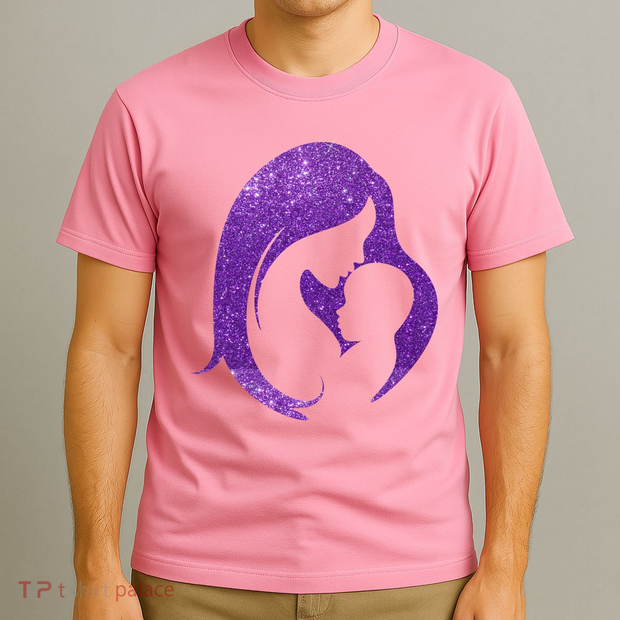 Mother Kissing Newborn Baby Cute Gift T-Shirt