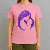 Mother Kissing Newborn Baby Cute Gift T-Shirt thumb 4