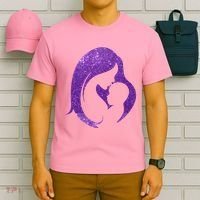 Mother Kissing Newborn Baby Cute Gift T-Shirt thumb 6