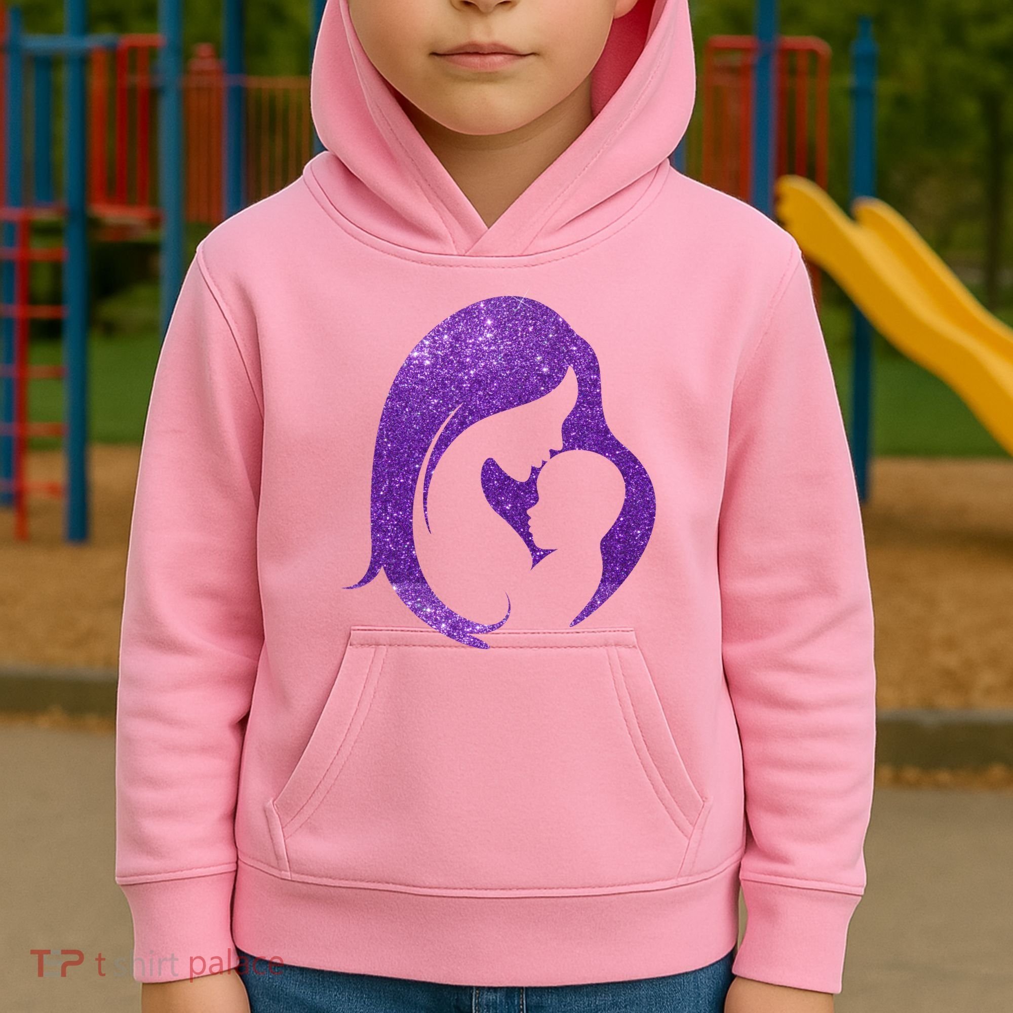 Mother Kissing Newborn Baby Cute Gift Kids Hoodie