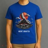 Mount Krakatoa National Park Retro Vintage Volcano Cool Gift T-Shirt thumb 3