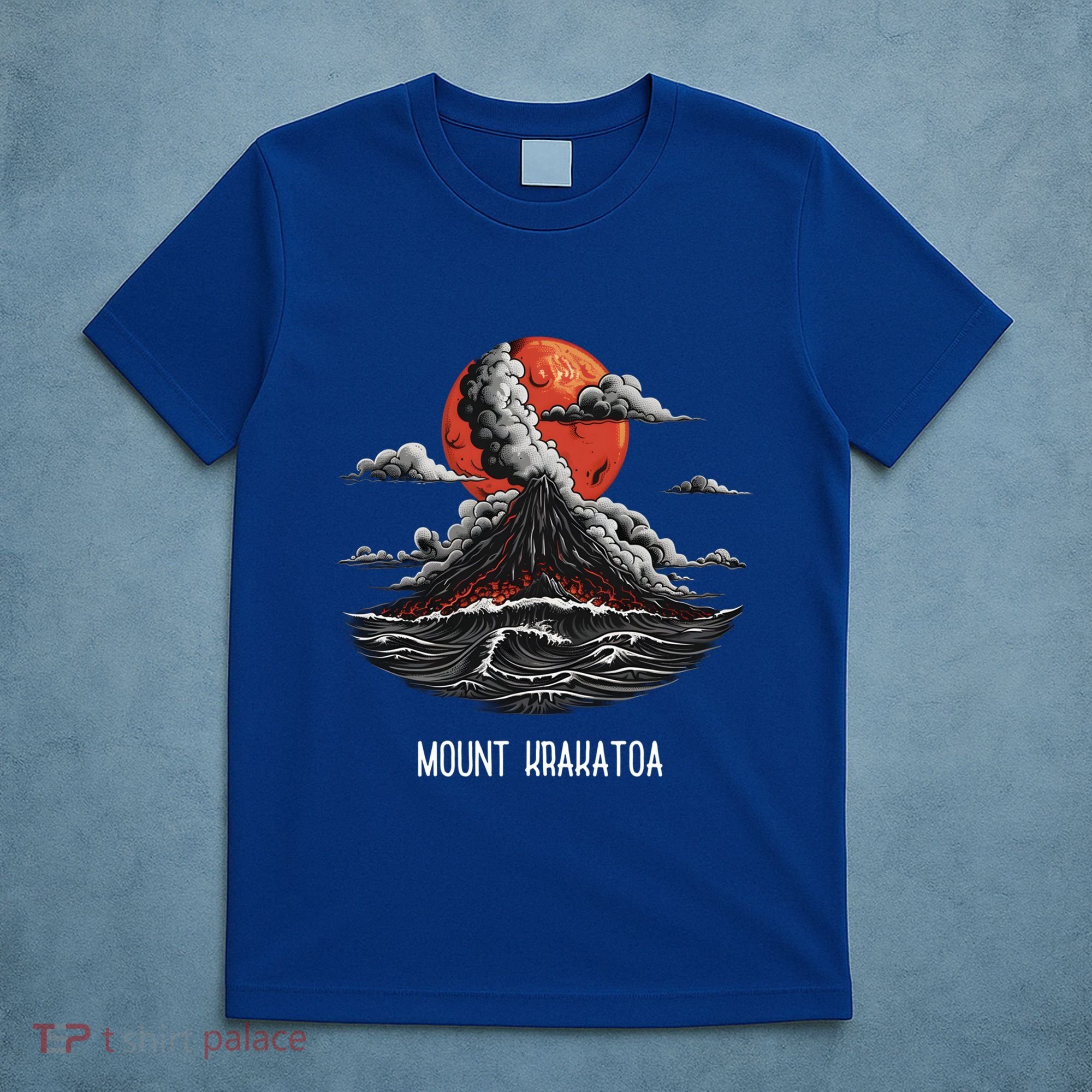 Mount Krakatoa National Park Retro Vintage Volcano Cool Gift T-Shirt