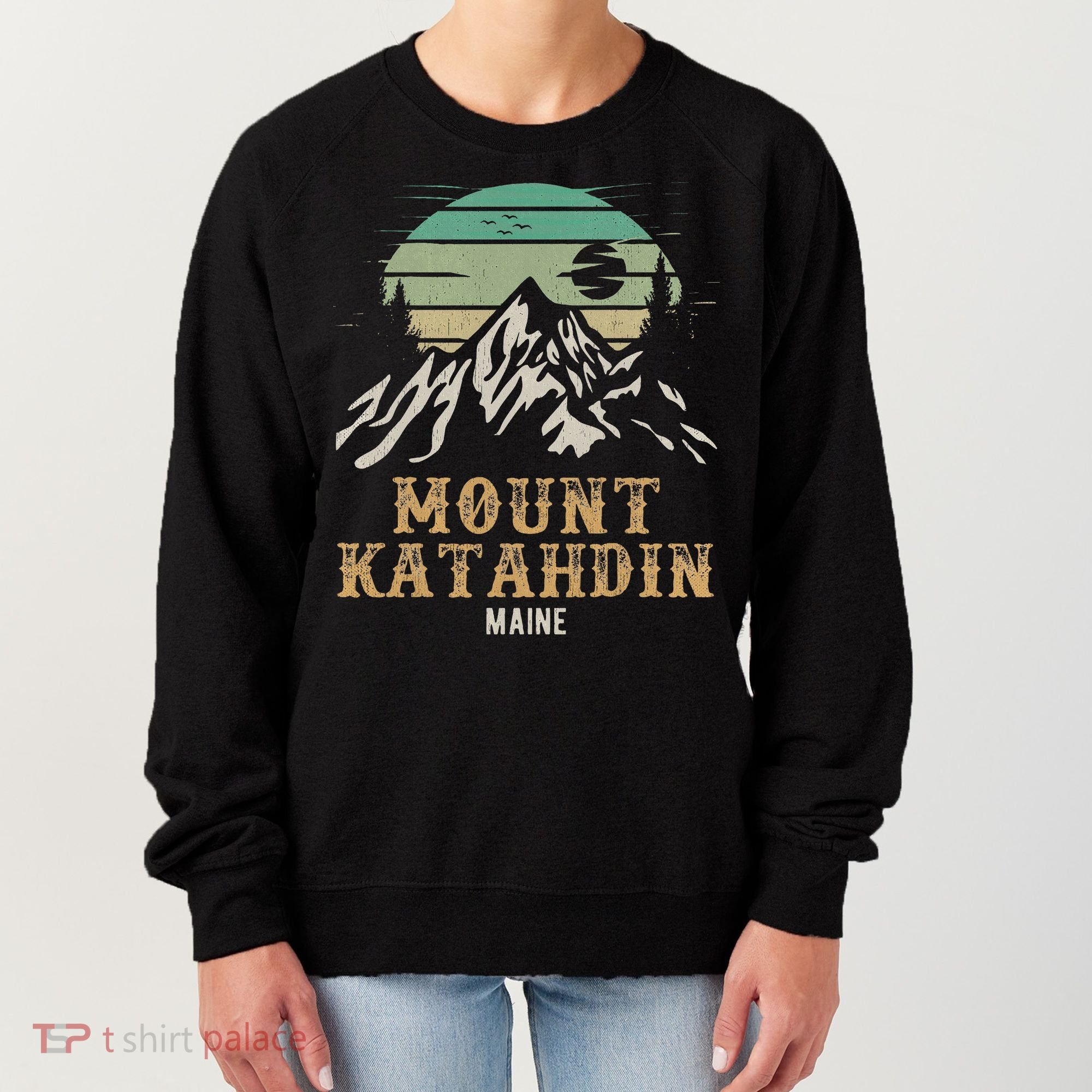 Mount Katahdin National Park Merchandise Hiking Mt Katahdin Women's Sweatshirt