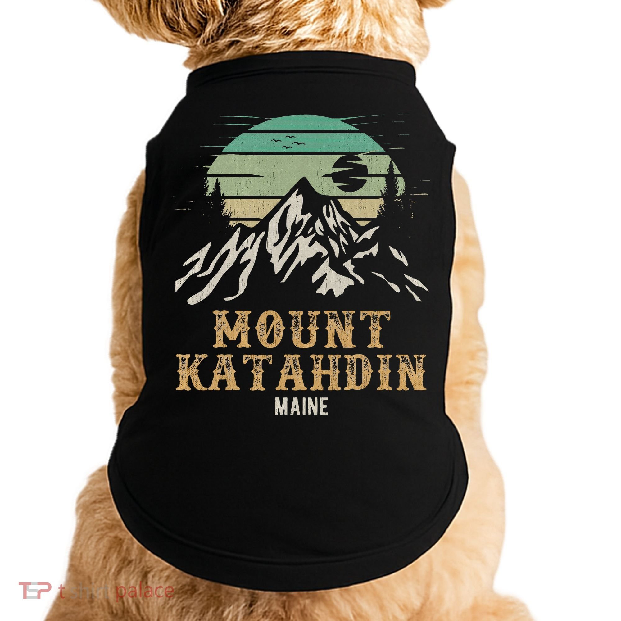 Mount Katahdin National Park Merchandise Hiking Mt Katahdin Doggie Tank
