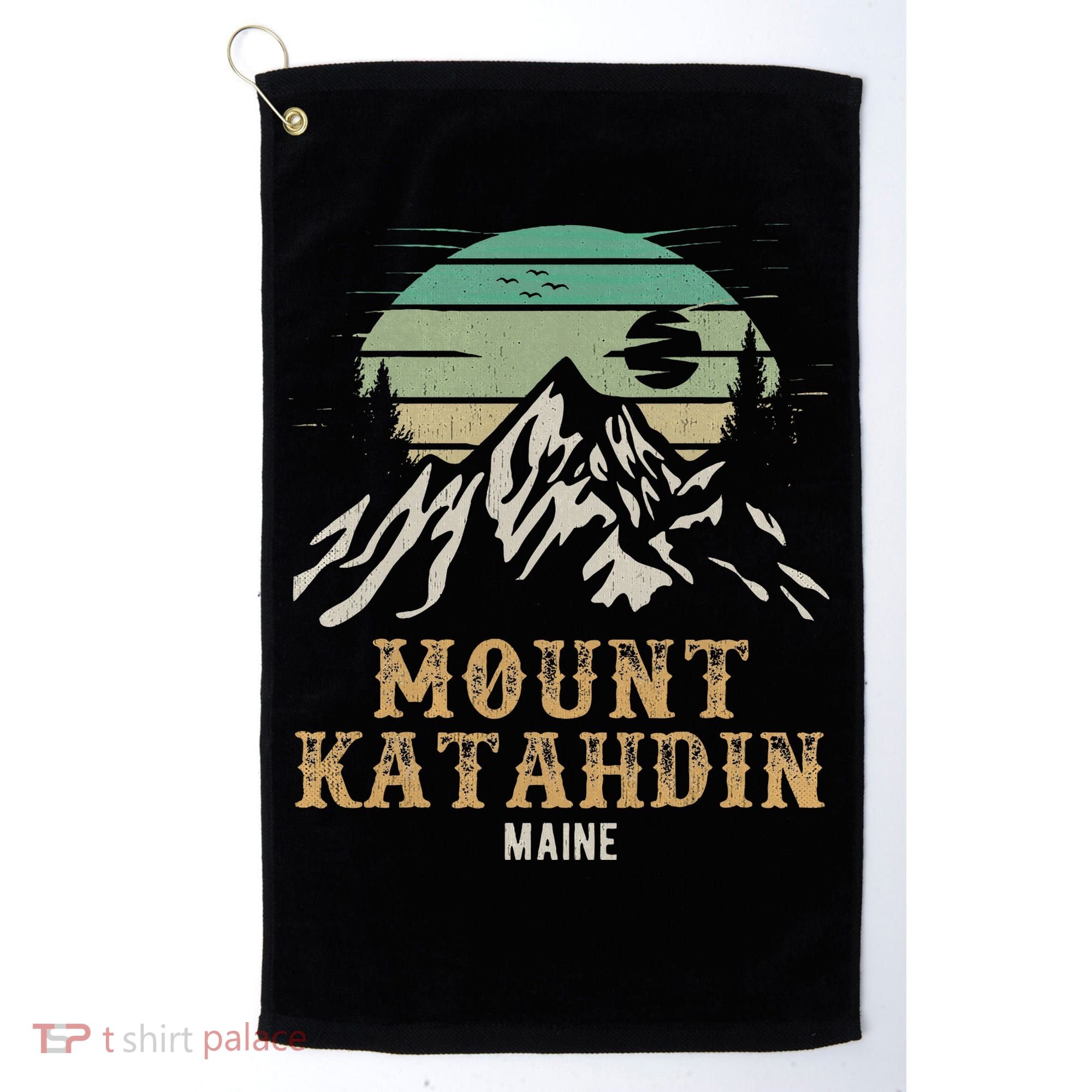 Mount Katahdin National Park Merchandise Hiking Mt Katahdin Golf Towel