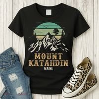 Mount Katahdin National Park Merchandise Hiking Mt Katahdin Women's T-Shirt thumb 3