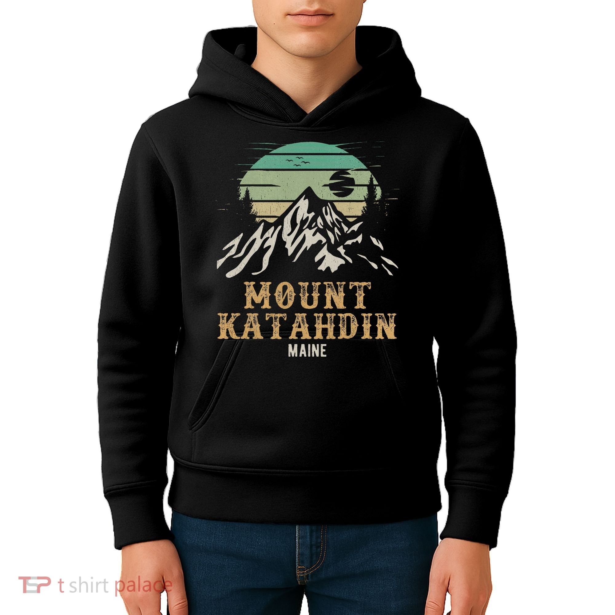 Mount Katahdin National Park Merchandise Hiking Mt Katahdin Kids Hoodie