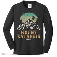 Mount Katahdin National Park Merchandise Hiking Mt Katahdin Kids Long Sleeve Shirt thumb 0