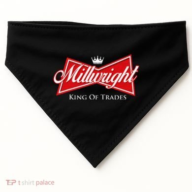 Millwright King Of Trades Metal Worker Machine Operator USA-Made Doggie Bandana