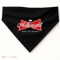 Millwright King Of Trades Metal Worker Machine Operator USA-Made Doggie Bandana thumb 0