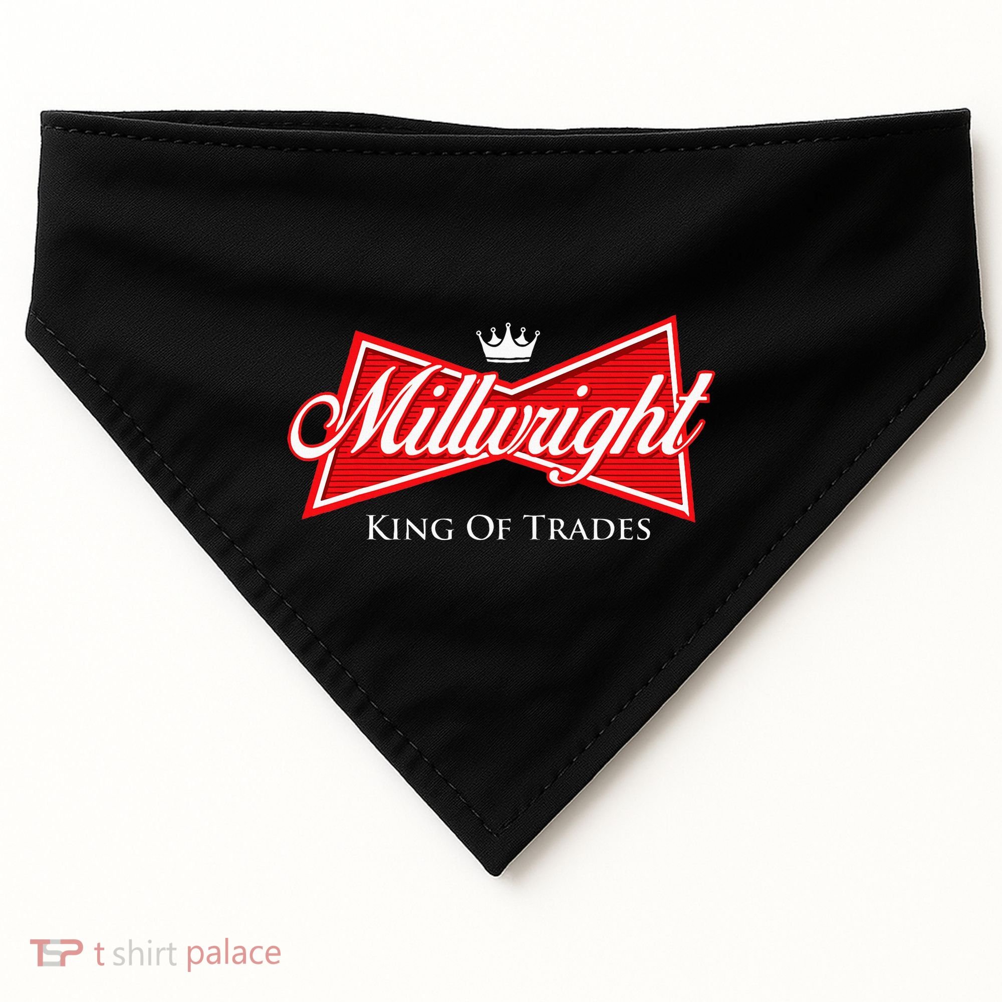 Millwright King Of Trades Metal Worker Machine Operator USA-Made Doggie Bandana