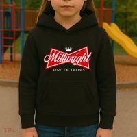 Millwright King Of Trades Metal Worker Machine Operator Kids Hoodie thumb 3