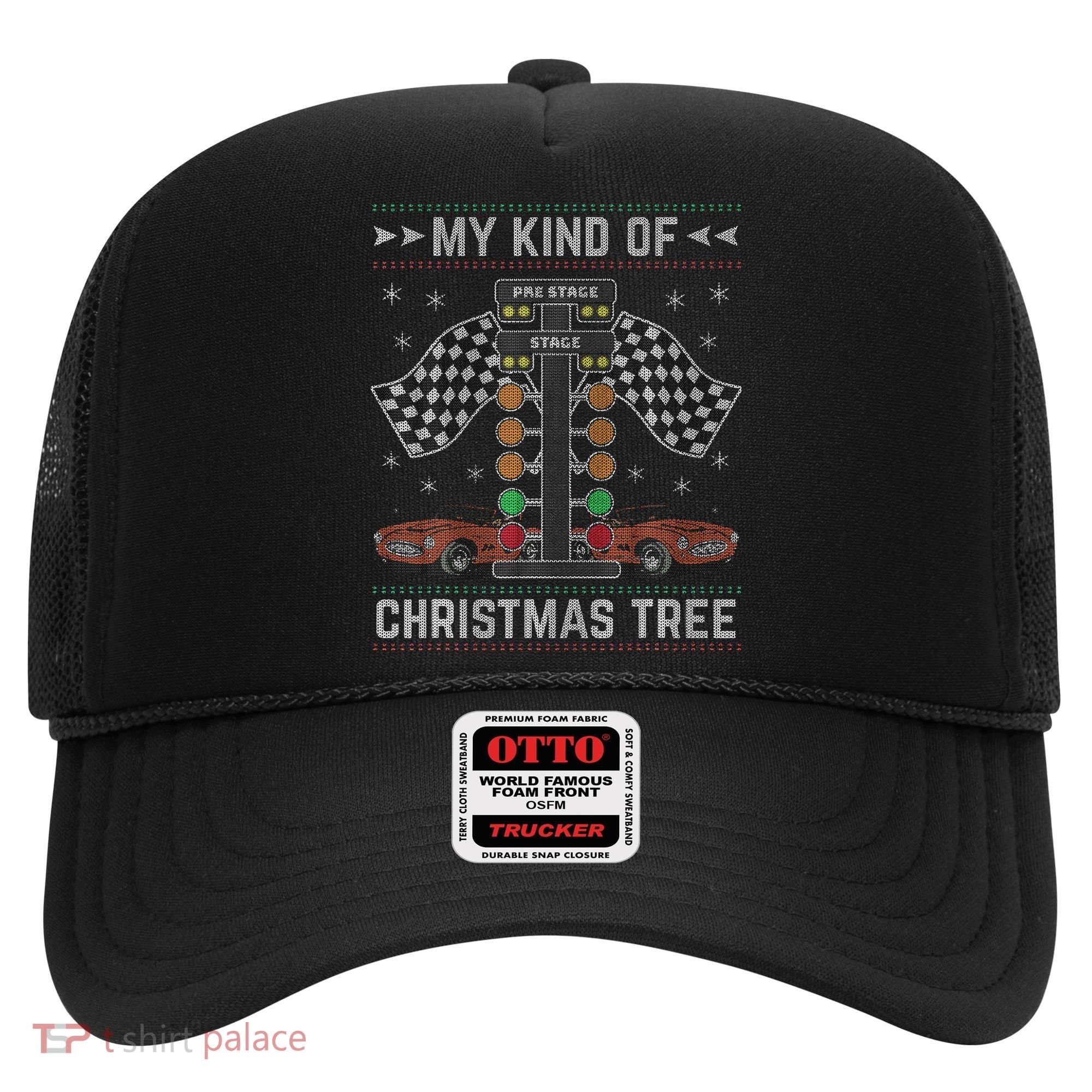 My Kind Of Christmas Tree Drag Racing Ugly Christmas Hat