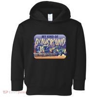 My Kind Of Playground Tractor Farm Toddler Hoodie thumb 0